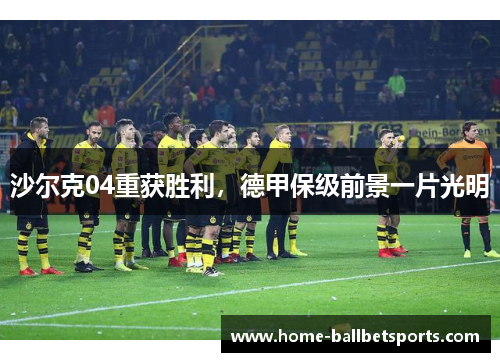沙尔克04重获胜利，德甲保级前景一片光明